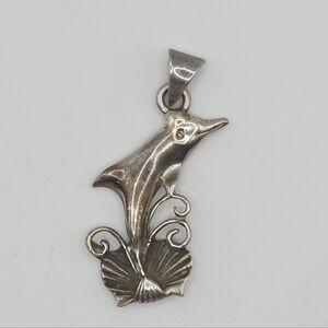 950 Silver Dolphin Pendant